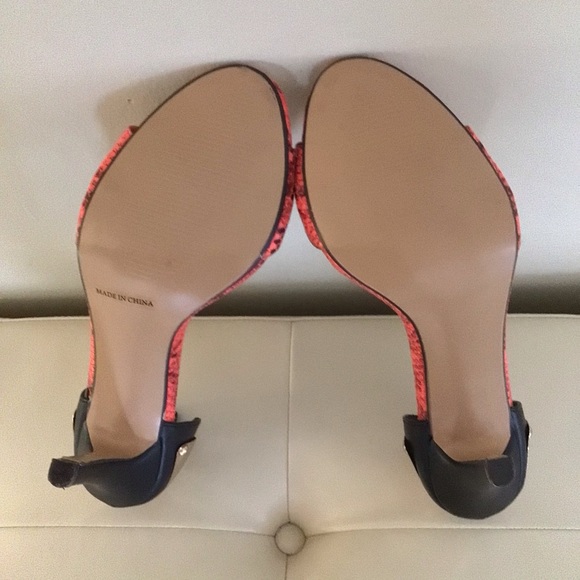 Snake skin stiletto sandal heels - Picture 6 of 7